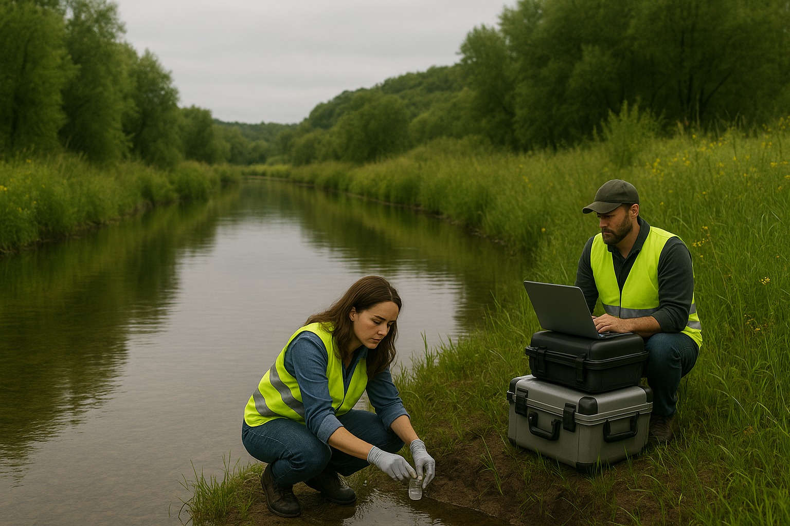 Imagem fictícia gerada por AI para representar como funciona a execução de programas ambientais