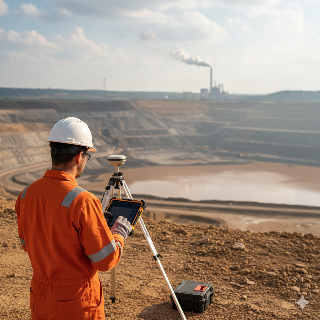 Imagem representativa de especialista atuando na gestão de rejeitos da mineração / Foto gerada por IA